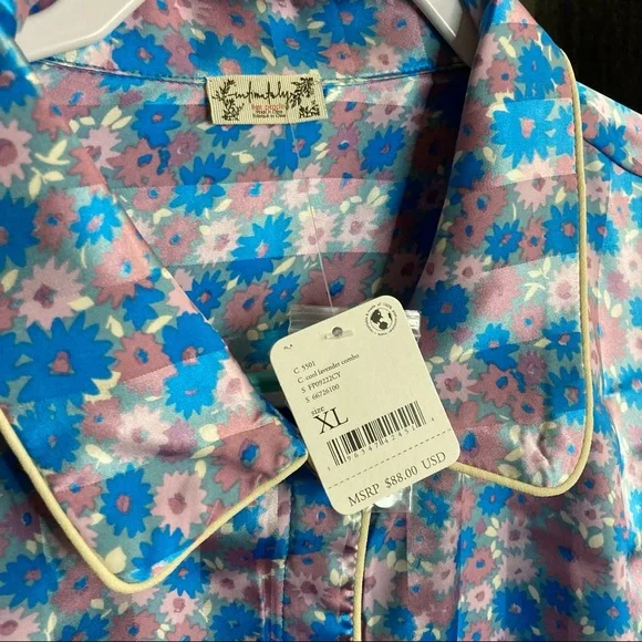 Free People Pillow Talk Silky Satin PJ Pajama Set NEW WITH TAGS - Picture 8 of 14